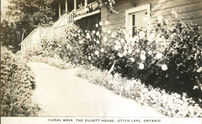 Floral Walk, The Elliott House, Otter Lake Ontario