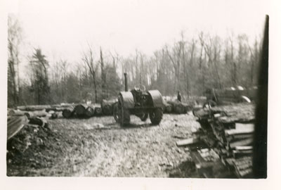 Tractor at Halton Shoebottom Mill