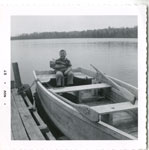 Danny Shoebottom in Clint's Boat