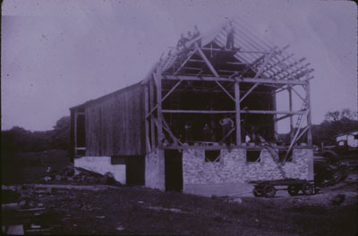 Geo Lockis Barn Under Construction