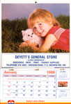 Deyette's General Store Calendar - 1988