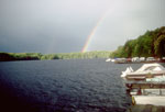 A rainbow at the end of the Bay