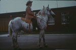 Wm. E Badger on a White Horse