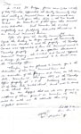 Handwritten draft of invitation