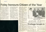 Foley honours Citizen of the Year