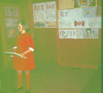 Girl in Red Dress At Foley Agricultural Hall