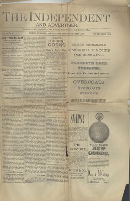 Grimsby Independent, 3 Dec 1891