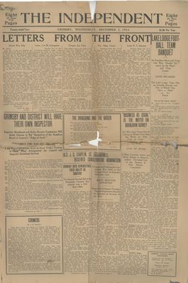 Grimsby Independent, 2 Dec 1914