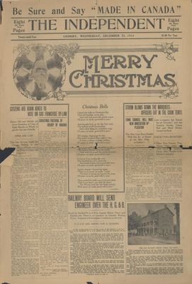 Grimsby Independent, 23 Dec 1914