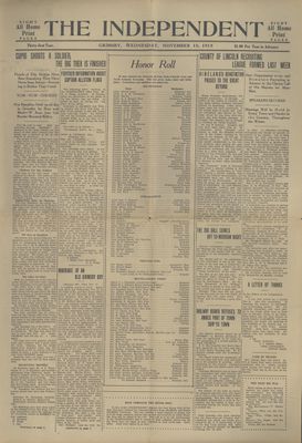 Grimsby Independent, 10 Nov 1915