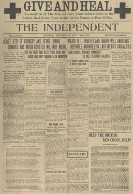 Grimsby Independent, 18 Oct 1916