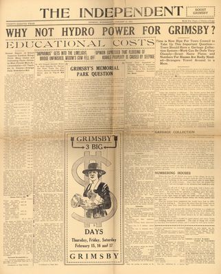 Grimsby Independent, 31 Jan 1923