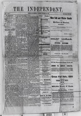 Grimsby Independent, 5 Nov 1885