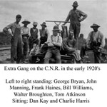 Extra Gang on CNR (1920's)