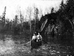 Canoeing on Upper Manitou Lake (~1914)