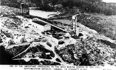 Aerial View of Starratt Olsen Gold Mine