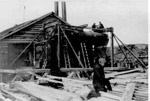 Howey Gold Mines - Installation of Steam Boiler (1928)