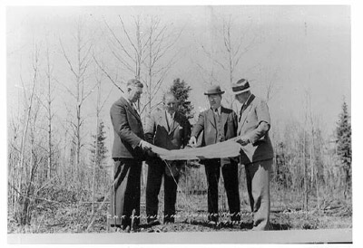 CNR Officials at Red Rock (1937)