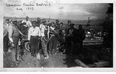 CPR Work Crew - Red Rock, Ontario (1937)