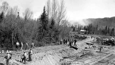 Construction of C.N. Tracks (May 1937)