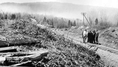 Construction of C.N. Tracks (1937)