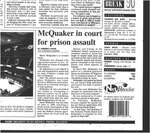 McQuaker in court for prison assault