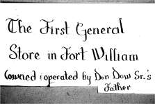 Records of a Fort William General Store, McLaurin & Dow