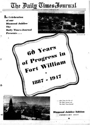 History of Fort William, Ontario (1887-1947)