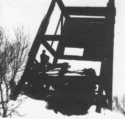 The Headframe of the Old Shuniah Mine.