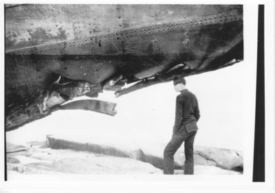 Bow of S.S. Hamonic, Run Aground