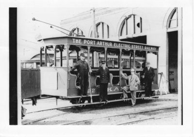 One of the remaining street cars in Port Arthur