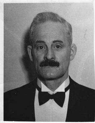 Portrait of an unidentified man in a tuxedo