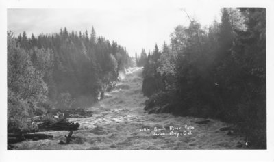 Little Black River Falls, Heron Bay, Ontario