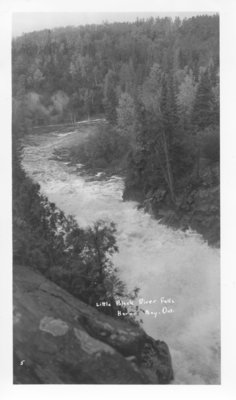 Little Black River Falls, Heron Bay, Ontario