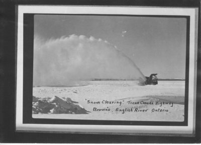 Snow clearing Trans Canada Highway