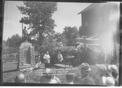 Unveiling Monument at St. Joseph's Hospital, July 3, 1934