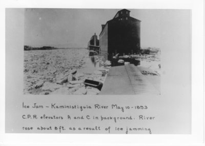 Ice Jam on the Kaministiquia River on May 10, 1893