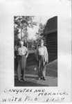 Sangster and Hornick at Whitefish Headquarters - 1938