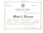 Miner's License
