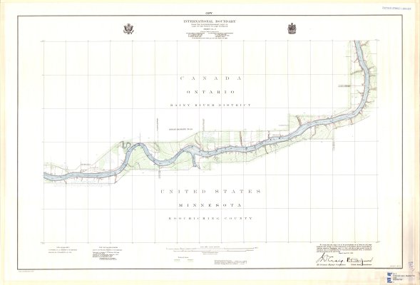 International Boundary from the Northwesternmost point of Lake of the Woods to Lake Superior -- Sheet No. 8