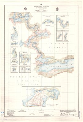 International Boundary from the Northwesternmost point of Lake of the Woods to Lake Superior -- Sheet No. 25