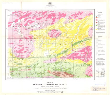 Gorham Township and Vicinity : District of Thunder Bay, Ontario