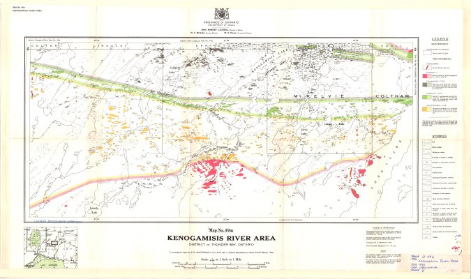 Kenogamisis River Area : district of Thunder Bay, Ontario