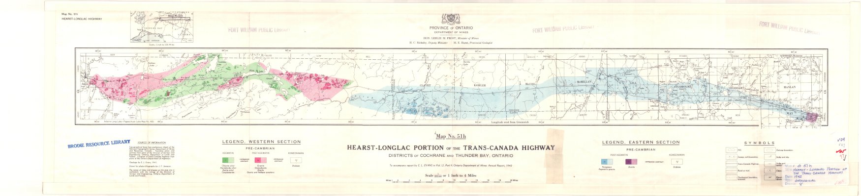 Hearst-Longlac Portion of the Trans-Canada Highway : Districts of Cochrane and Thunder Bay, Ontario