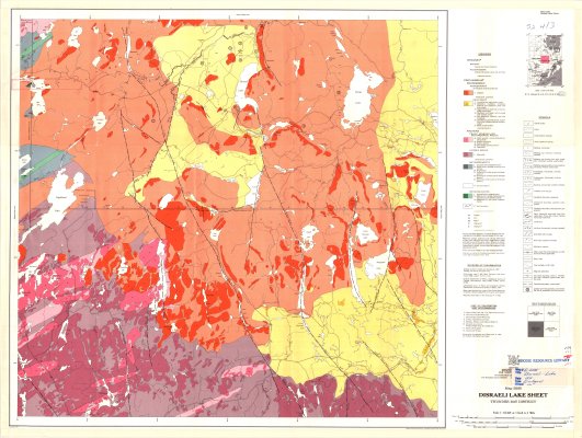 Disraeli Lake Sheet : Thunder Bay District