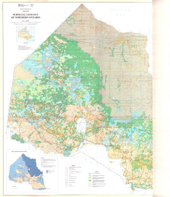 Superficial Geology of Northern Ontario (Left Side)