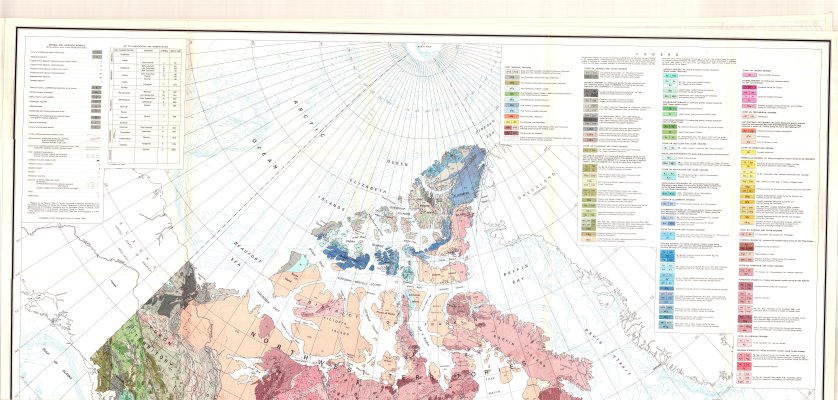 Tectonic map of Canada (Legend)