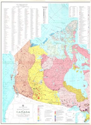 Mineral deposits of Canada (West)