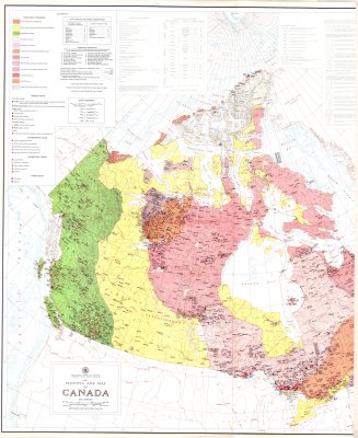 Isotopic age map of Canada (West)