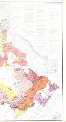 Isotopic age map of Canada (East)